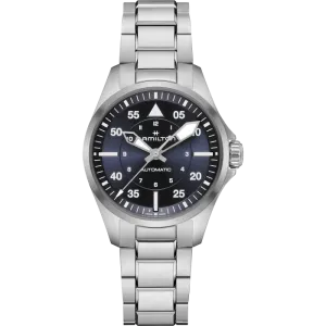 Hamilton Khaki Aviation Pilot Auto Blue 36mm on Bracelet