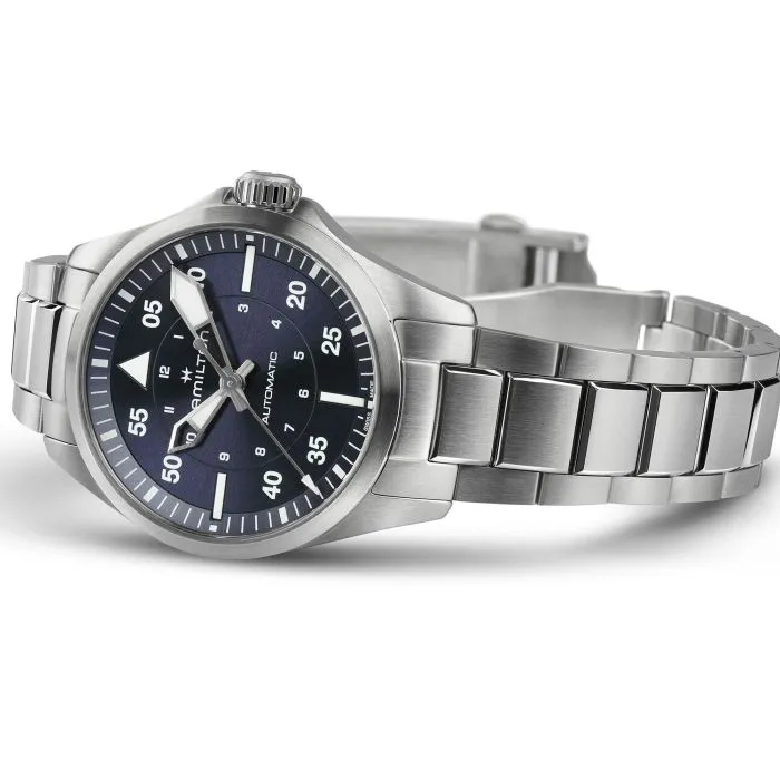 Hamilton Khaki Aviation Pilot Auto Blue 36mm on Bracelet
