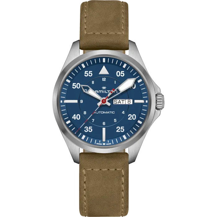 Hamilton Khaki Aviation Pilot Day Date Auto - Air-Glaciers Edition