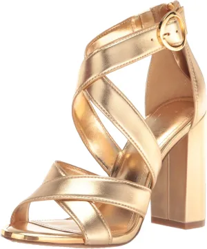 Heeled Sandal, Gold, Rome virgo incapacitated promising imbibe overhead 10 DKNY Women's Emelen Evening Strappy Dress Heel 
