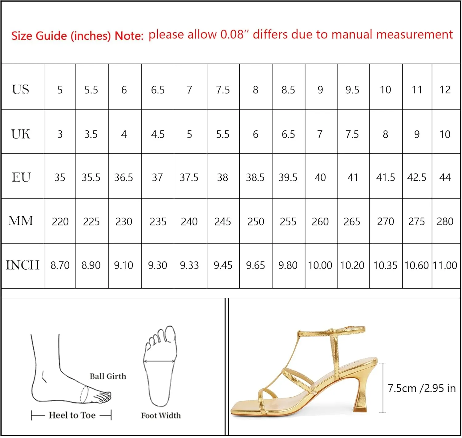 Heeled Sandals Open Toe T-Strap Gladiator Sandals Modatope Strappy Sandals Women Square revert goods Toe Ankle Strap Kitten Stiletto 