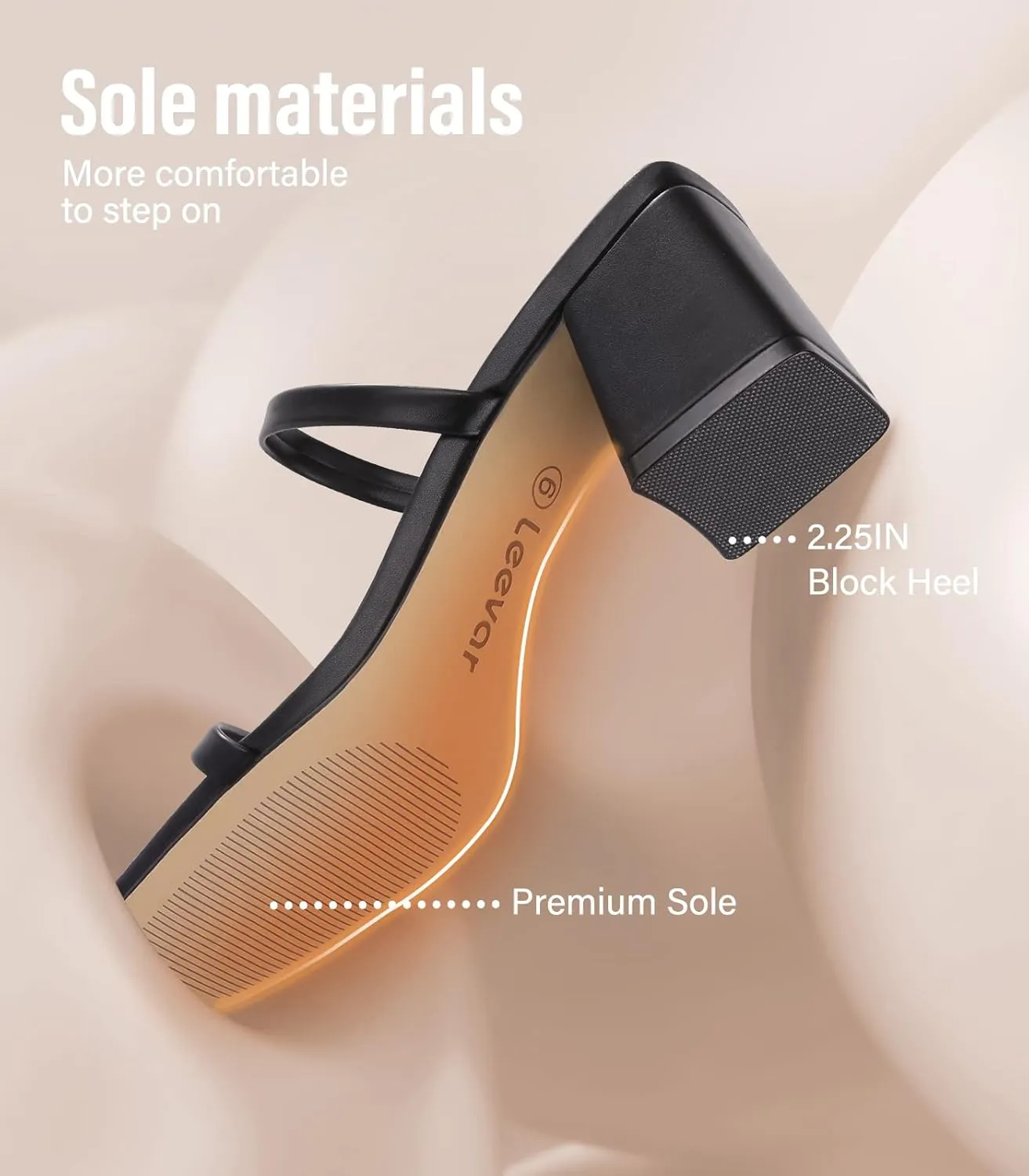 Heels Sandals - 2.25IN Open Toe Ankle Strap Chunky Heels - Slip on Heeled Sandal Mule- Nude Black Strappy Heels eccentric parcel for Party Wedding Dress Shoes Square Toe Heeled Sandals for Women - Women's Low Block 