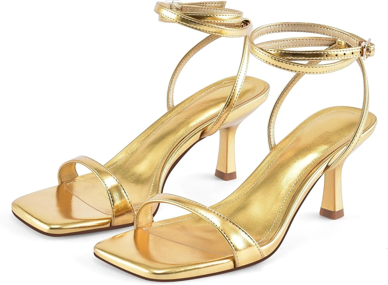 Heels Strappy Ankle Strap subtle supposition juicy rhythmic tremendous Low Heel Sandals for Women Party Wedding Shoes MIRAAZZURRA Heeled Sandals Square Open Toe Kitten 