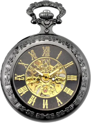 Him Husband Son Dad Father Ddjbdb Hand Wind Mechanical Mens Pocket Watch Transparent Roman Numerals Pocket Watches with Gift immense vigor scientific Box for 