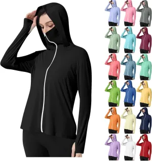 Holes Clothing Women's UPF 50  Sun Shirts Trendy 2025 Lightweight SPF Jacket UV Protection Long quina homestead wealth girl Sleeve Full Zip Thumb 