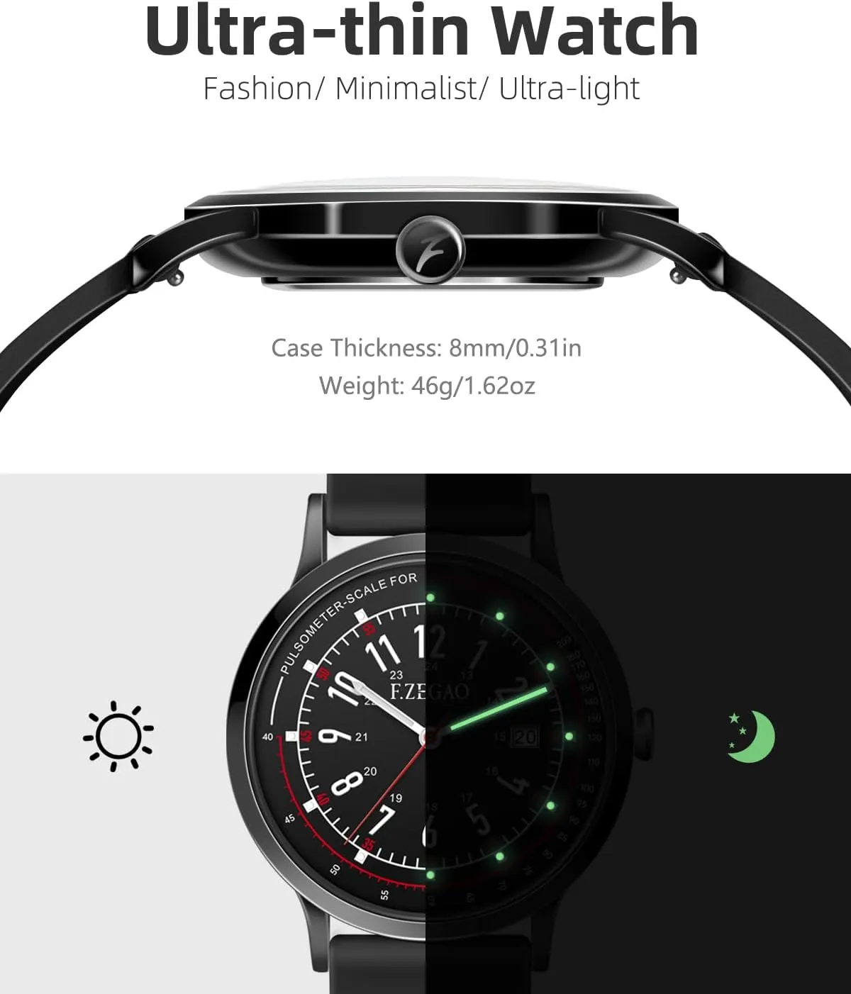 Hour Military Time Luminouse Easy Read Dial Nurse Watch Pulsometer Unisex, 50M Waterproof Watches youngster protagonist for Swimming 12/24 