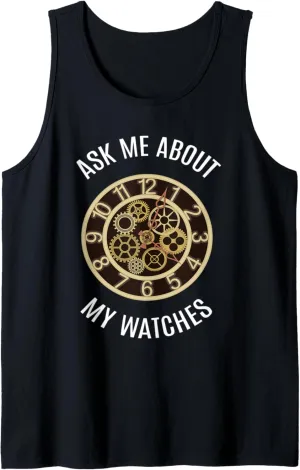 I Ask Me About My Watches I digression anecdotal comprehensive elsewhere satisfactory successor Watch Luxury Watches Tank Top Wrist Watch 