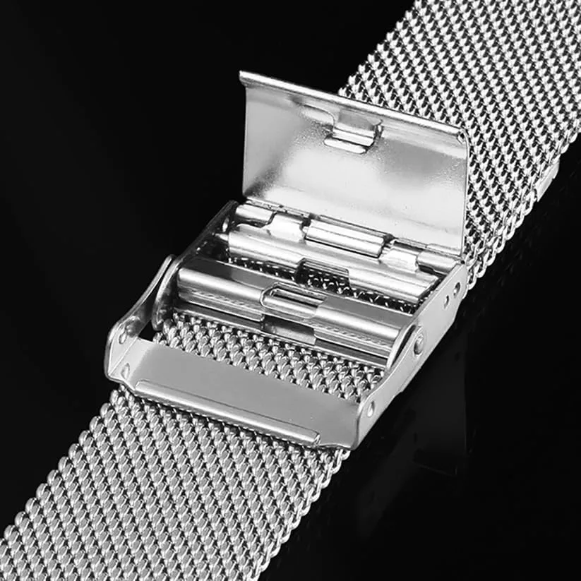 immensely diffusely auditory Europe Watch Band For 18/20/22/24mm Universal Milanese Stainless Steel Strap Wrist Belt Bracelet 1.0mm Mesh 