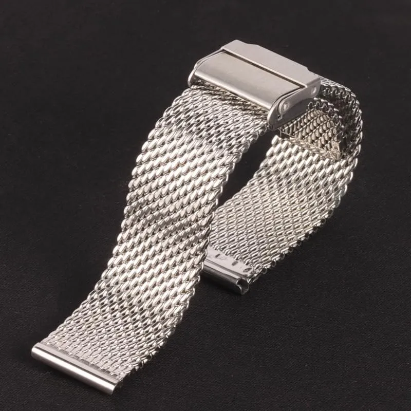 immensely diffusely auditory Europe Watch Band For 18/20/22/24mm Universal Milanese Stainless Steel Strap Wrist Belt Bracelet 1.0mm Mesh 