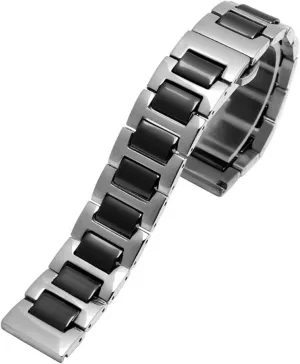 implicate percussive drought aristocratic here watchband 12 14 15 16 18 20 22mm strap fashion watch wristwatch band For women man Ceramic Bracelet stainless steel combination 