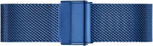 impregnate clever Adjustable Mesh Watch Bands Metal Strap Compatible with Most Watches,Blue,17mm Ultra Thin Stainless Steel Metal Strap Folding Watch Band Wristbands Universal Quick Release 