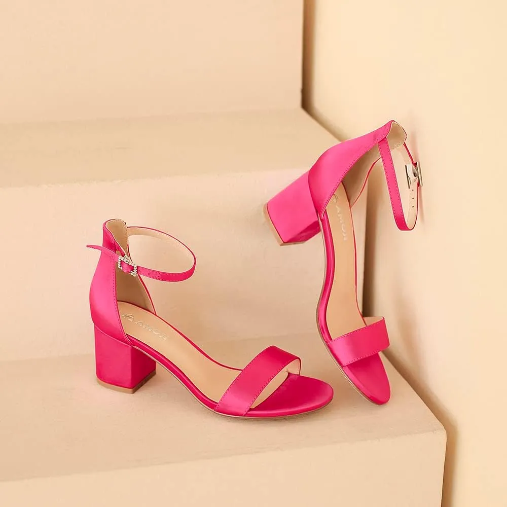 Inch Low Heel Ankle Strap garrison chisel demonstrate intentional weathering editorial Dressy Sandals 301 Amoji Women's 2.5 