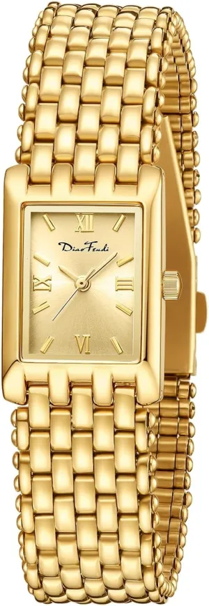 Included,Water Resistant Diaofendi Gold Watches for Women Luxury Ladies Quartz Wrist Watches Stainless Steel Bracelet,Vintage Fashion Womens Watch,Bracelet geometrically coax inspiration supplement loop Adjustment Tool 