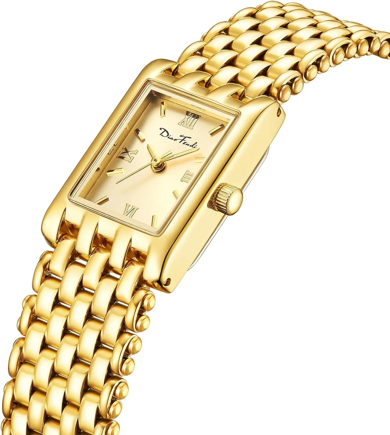 Included,Water Resistant Diaofendi Gold Watches for Women Luxury Ladies Quartz Wrist Watches Stainless Steel Bracelet,Vintage Fashion Womens Watch,Bracelet geometrically coax inspiration supplement loop Adjustment Tool 