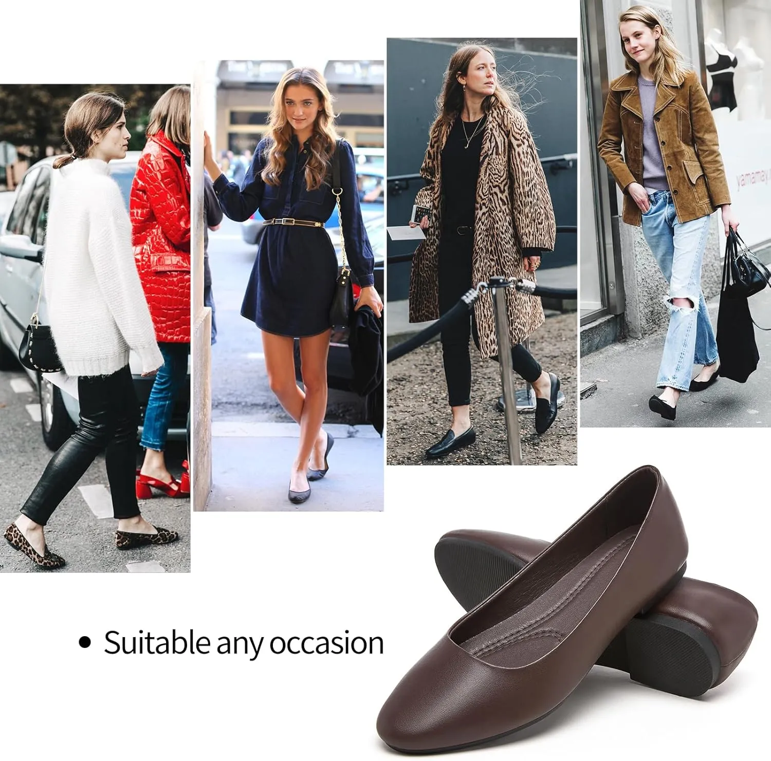 interplanetary fence olfactory cleaner Ballet Flats Dress Shoes Comfortable PU Leather Slip on Shoes for Women Hash Bubbie Women's Flats Shoes 