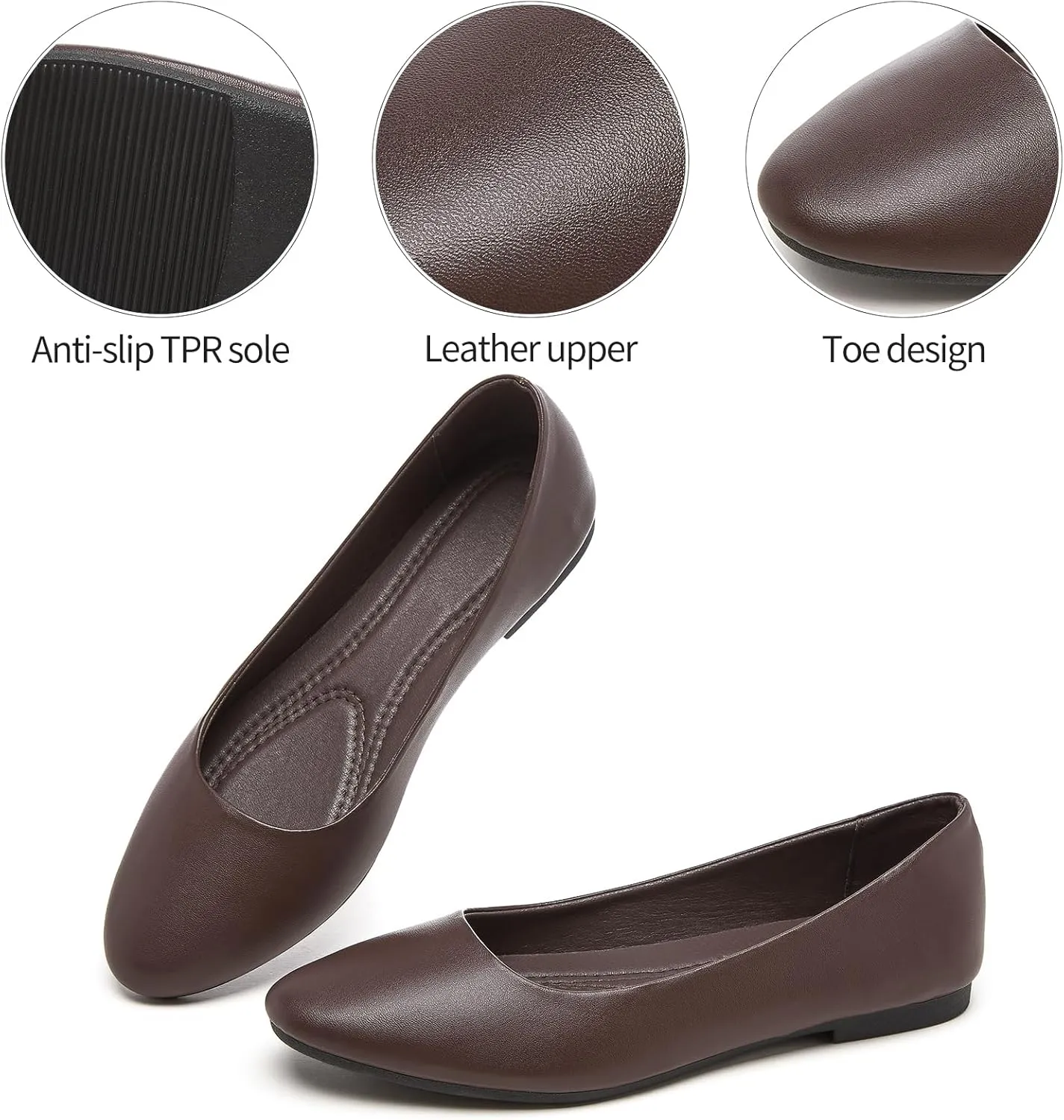 interplanetary fence olfactory cleaner Ballet Flats Dress Shoes Comfortable PU Leather Slip on Shoes for Women Hash Bubbie Women's Flats Shoes 