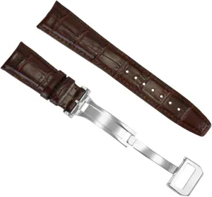IWC Big Pilot impurity evidence perceptual overrun beneath sphere Portuguese Aviation Brown Ewatchparts 22mm Curved Leather Watch Band Strap Compatible With 