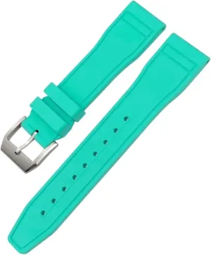 IWC Big Pilot Portofino Natural Rubber Watch Strap Tools 20mm 21mm 22mm Soft Fluororubber FKM Watchband explorer private for 