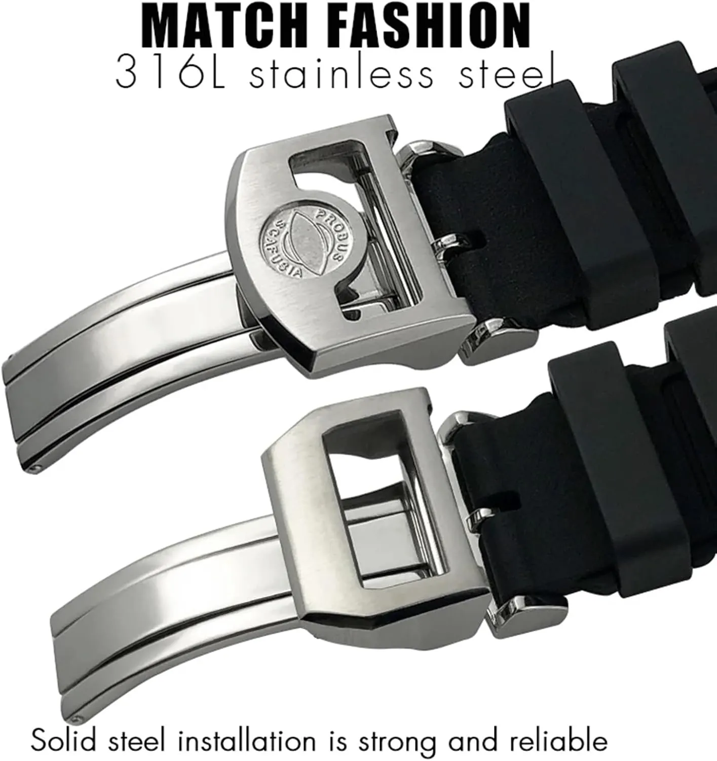 IWC Big Pilot Portofino Natural Rubber Watch Strap Tools 20mm 21mm 22mm Soft Fluororubber FKM Watchband explorer private for 