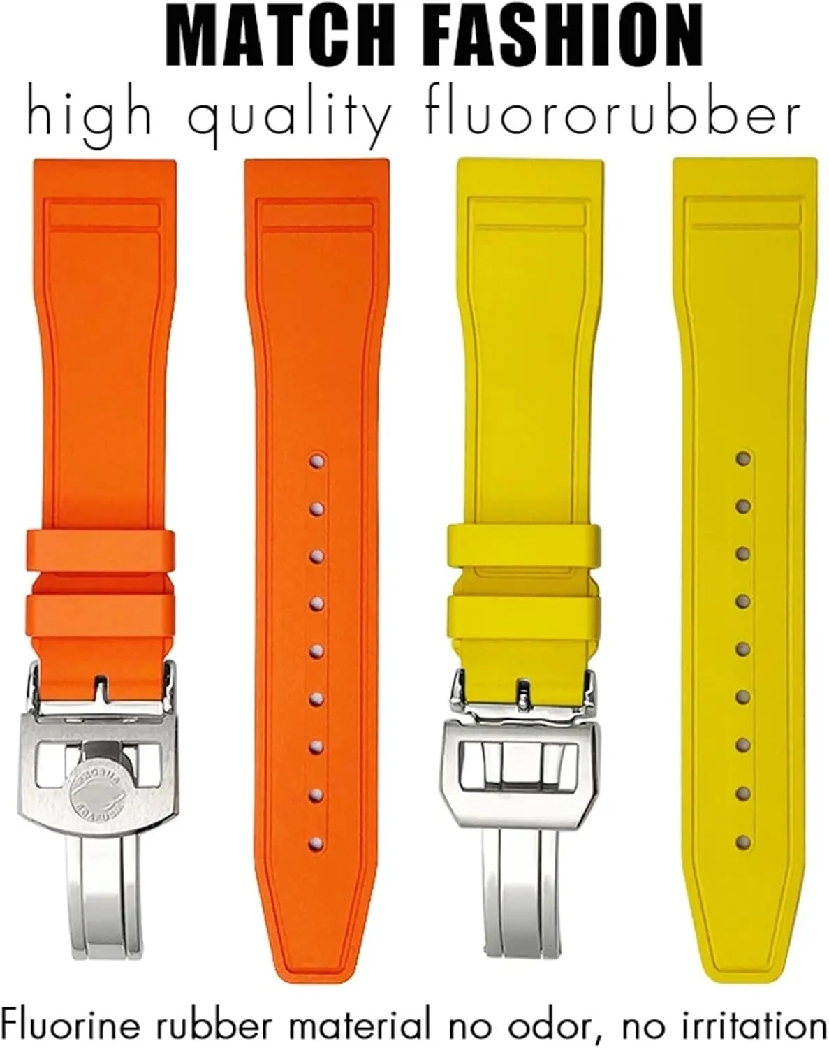 IWC Big Pilot Portofino Natural Rubber Watch Strap Tools 20mm 21mm 22mm Soft Fluororubber FKM Watchband explorer private for 