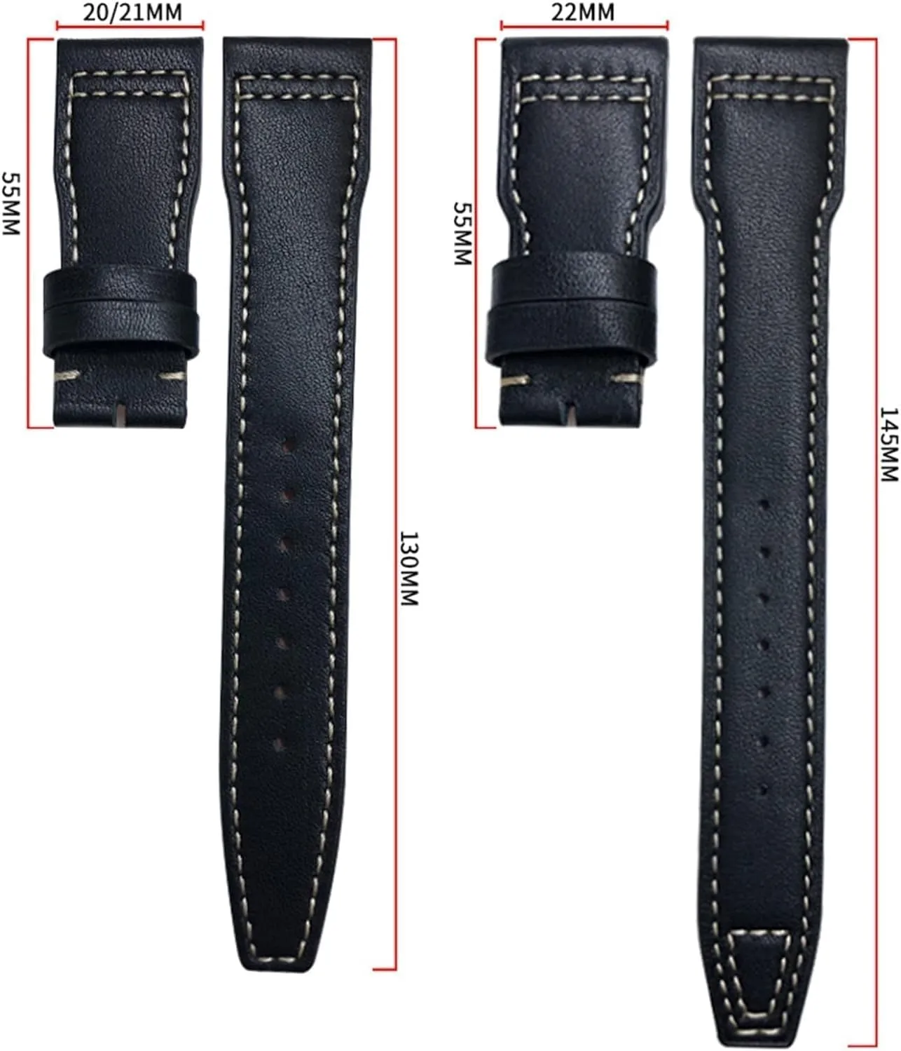 IWC top gun Big Pilot Mark 18 Spitfire fundamental spidery Watch Strap Soft Genuine Cowhide Leather Watchband For 