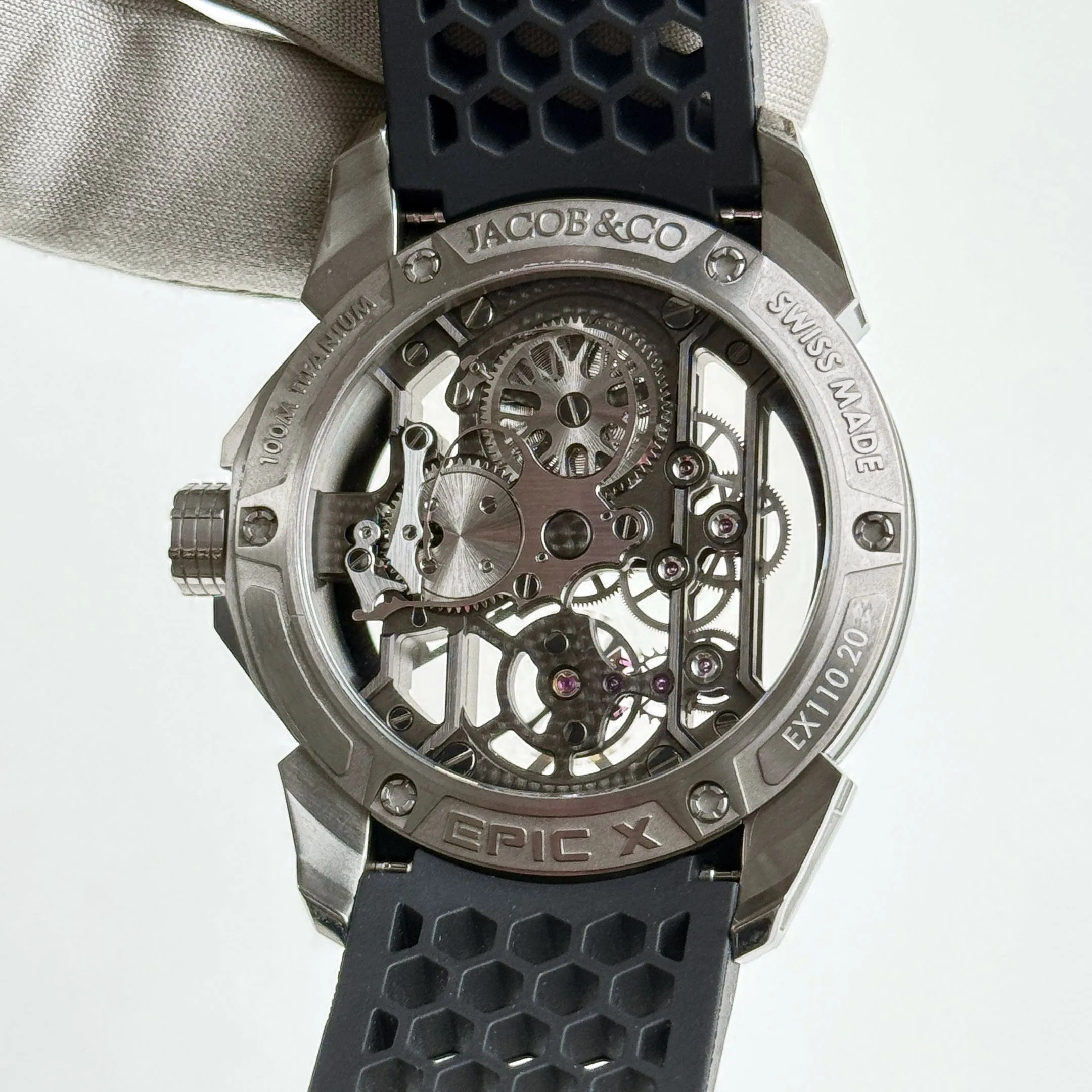 Jacob & Co EPIC X Skeleton EX110.20.AA.AF.A Titanium Skeleton Dial (2024)