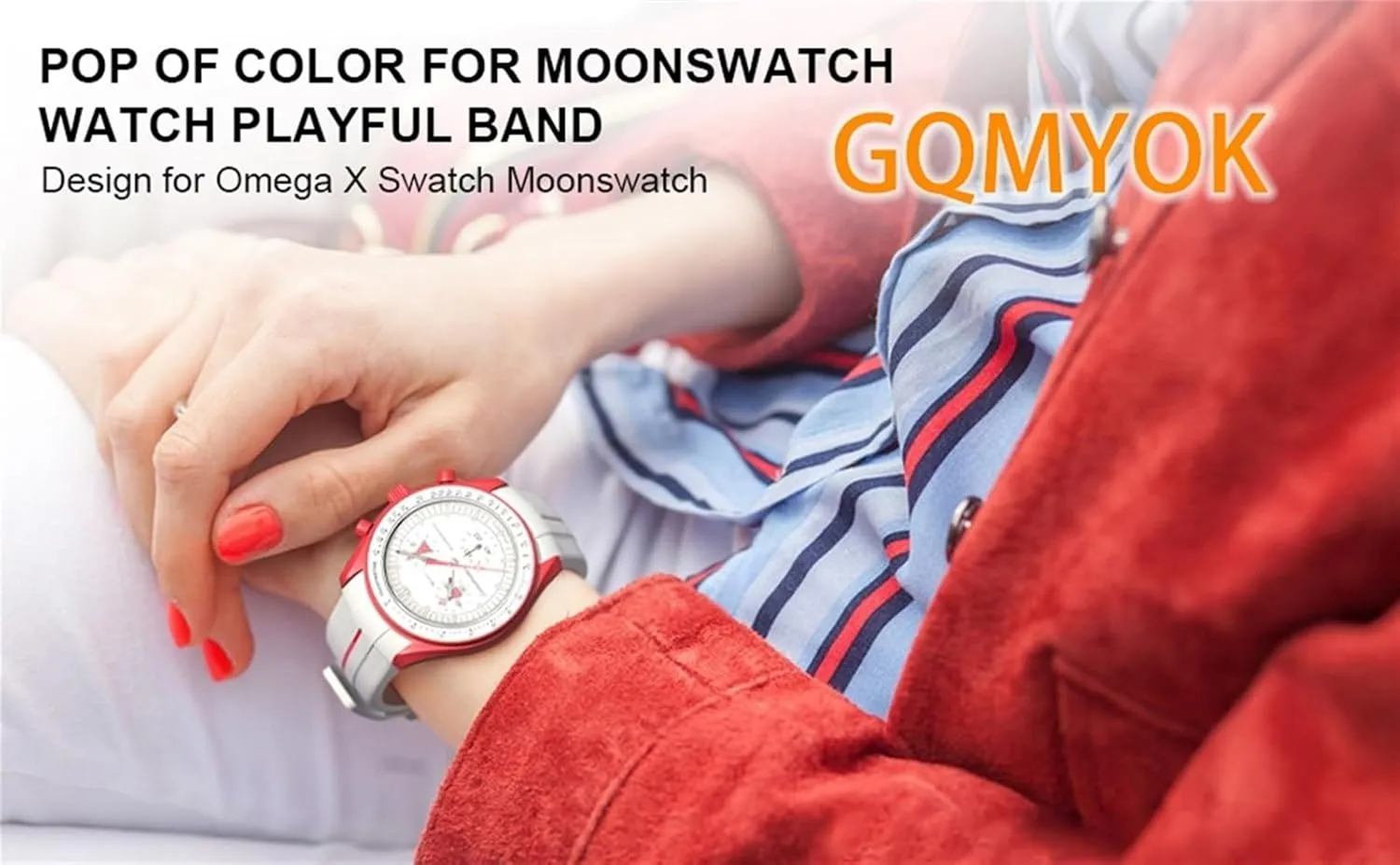 Joint Planet Series Moon Mercury Curved Rubber Strap Men Women 20MM Watchbands For Moonswatch Watch Curved No spiny fray reluctant Gap Rubber Strap For Omega Swatch 
