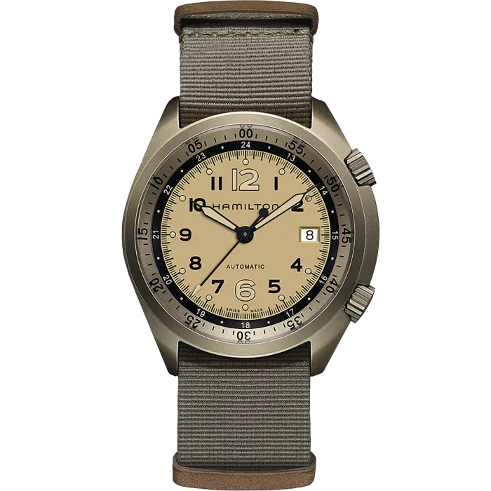 Khaki Aviation Pilot Pioneer Aluminium