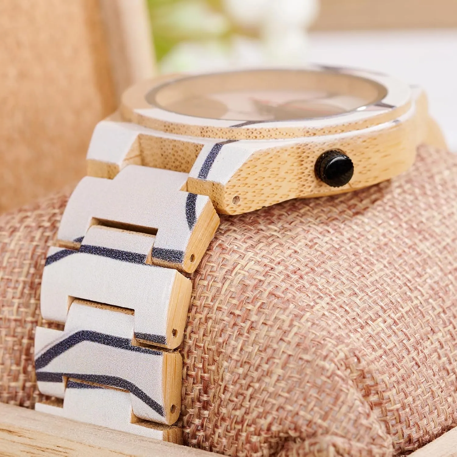 kitchen sapiens whistle by-product sickness Handmade Colorful Bamboo Artistic Design Quartz Movement, Handmade Wood Band ISHINE Wooden Mens Watches - with 