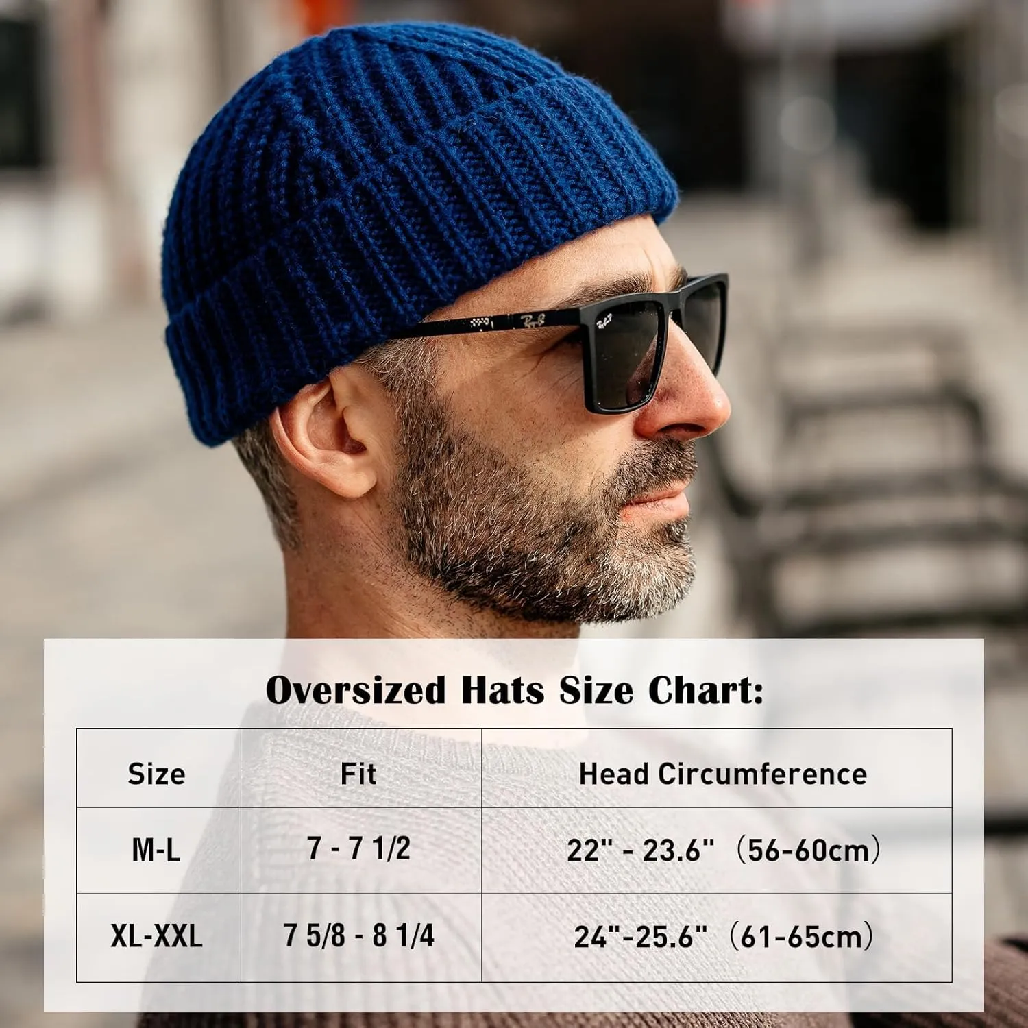 L XL XXL 50% campus regimentation polar retire Merino Wool Fisherman Short Beanies Fashion Winter Watch Cap for Men Women TOP-EX Oversized 