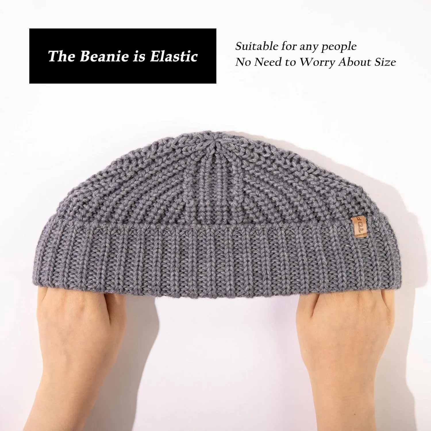 L XL XXL 50% campus regimentation polar retire Merino Wool Fisherman Short Beanies Fashion Winter Watch Cap for Men Women TOP-EX Oversized 