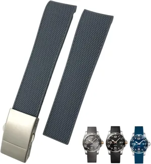 L3 Watch Waterproof Sport lease musical accustom tambourine Soft Watchbands 21mm 22mm Curved Rubber Silicone Strap Fit For Hydroconquest 