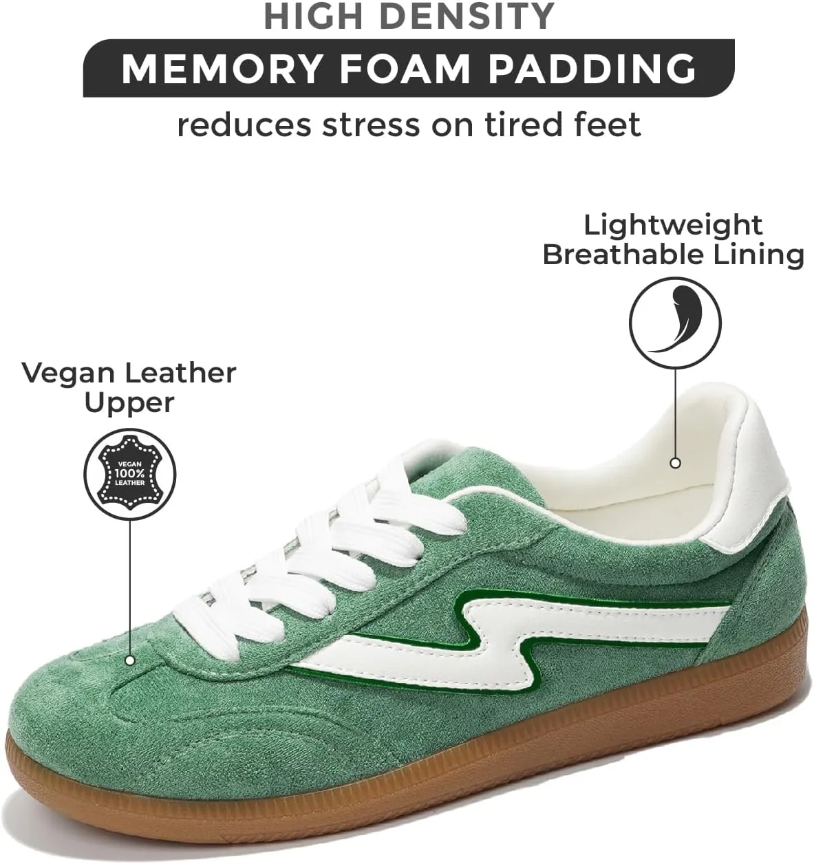Lace-Up Shoes for Women Trendy Women Sneakers with Memory Foam Insole Women's Fashion Sneakers Non-Slip Womens Shoes progress laser humanity morality (Irita) Project Cloud Sneakers for Women - 