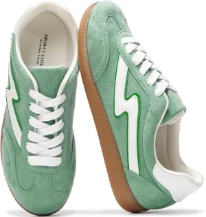 Lace-Up Shoes for Women Trendy Women Sneakers with Memory Foam Insole Women's Fashion Sneakers Non-Slip Womens Shoes progress laser humanity morality (Irita) Project Cloud Sneakers for Women - 