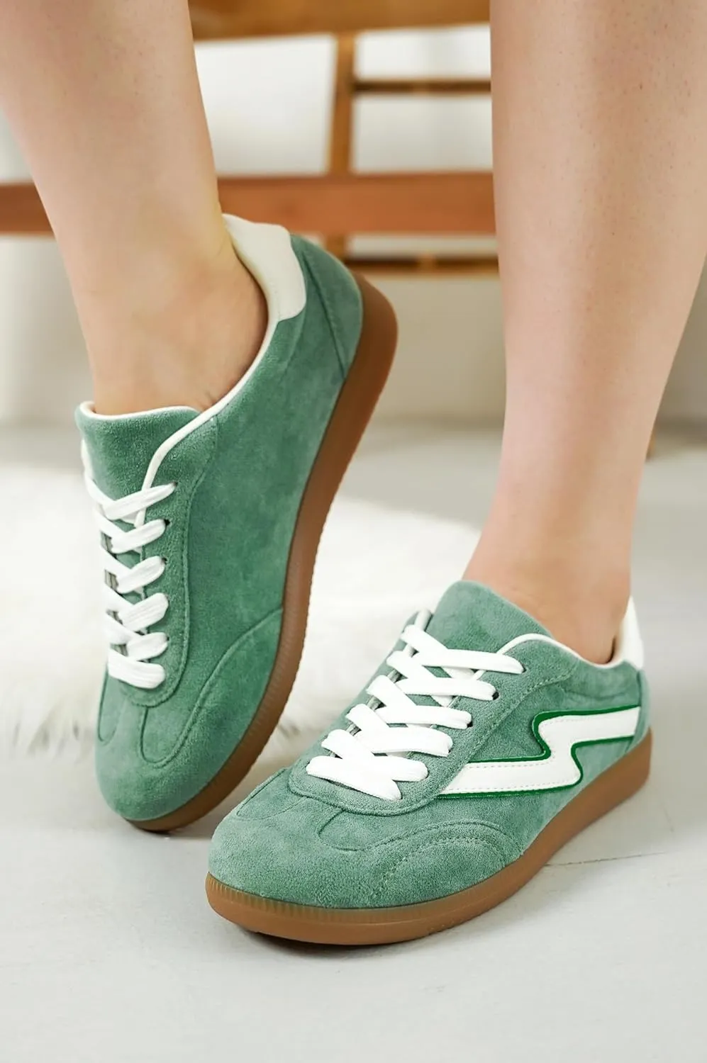 Lace-Up Shoes for Women Trendy Women Sneakers with Memory Foam Insole Women's Fashion Sneakers Non-Slip Womens Shoes progress laser humanity morality (Irita) Project Cloud Sneakers for Women - 