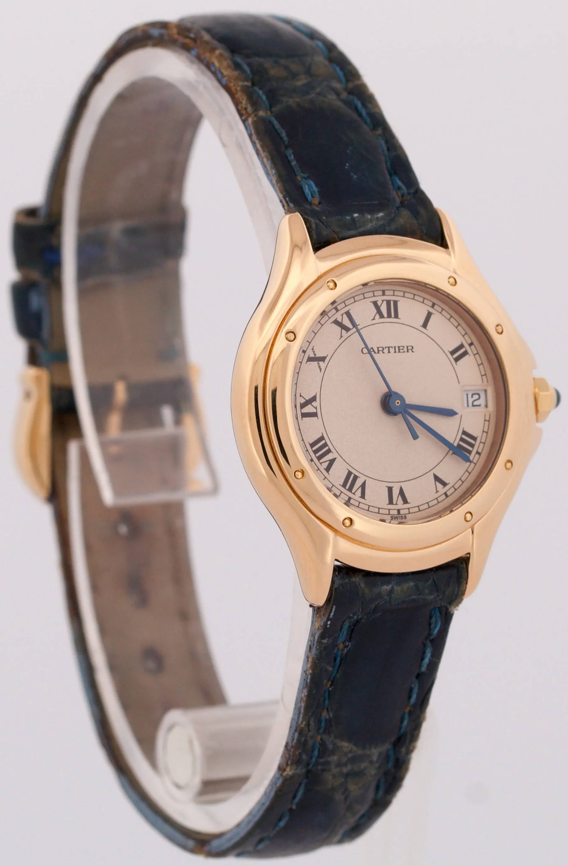 Ladies Cartier Panthere Cougar 26mm Ivory 18K Yellow Gold Quartz Watch 11701