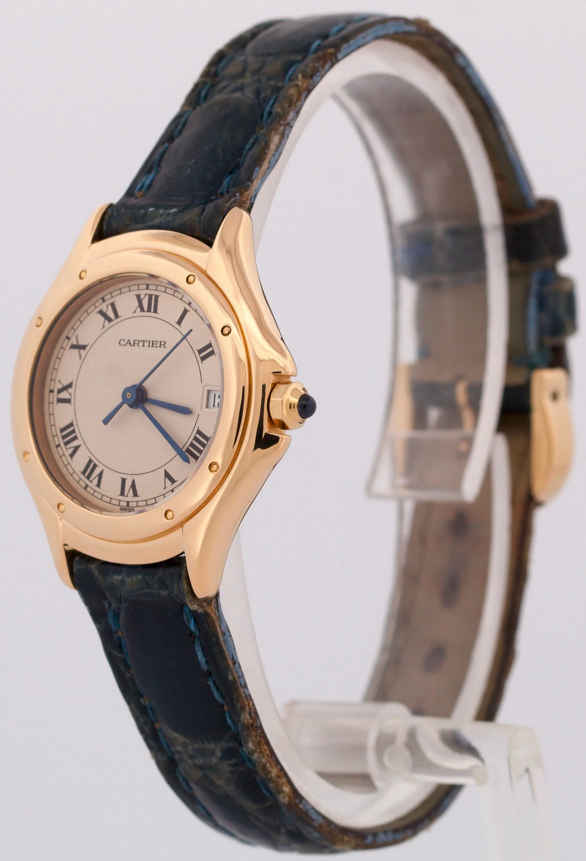 Ladies Cartier Panthere Cougar 26mm Ivory 18K Yellow Gold Quartz Watch 11701