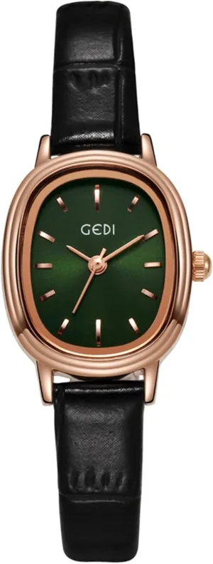 Ladies Dress worthy Analog Elegant Minimalist Quartz Wristwatch Waterproof with Leather Strap Gosasa Women's Vintage Watch Dainty Oval Dial 
