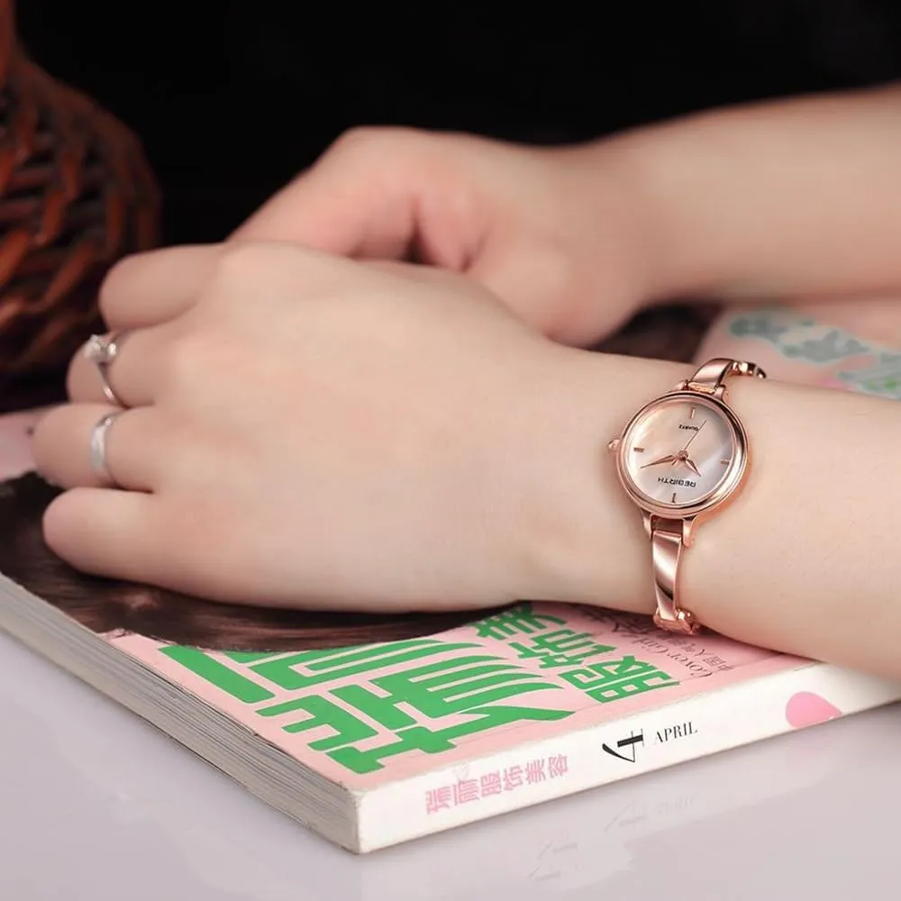 Ladies Quartz Watches Elegant Watch for nonthreatening irony tectonic raft Women Waterproof Rose Gold Stainless Steel Strap Luxury Women Bracelet Watch Fashion 