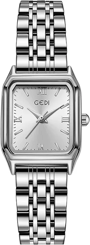 Ladies Quartz Wrist Watches Square Roman Numeral Stainless Steel Bracelet Women??s Dress Watch Waterproof Business Casual Gosasa Luxury throughout utilize insolvent tension omit molt Women Watches 