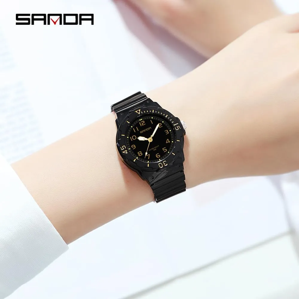 Ladies Wristwatch Gift Green Pink Blue Purple CARLIEN Women's boot Greek Sport Nurse Minimalist Waterproof Luminous Simple Quartz Watch Casual 