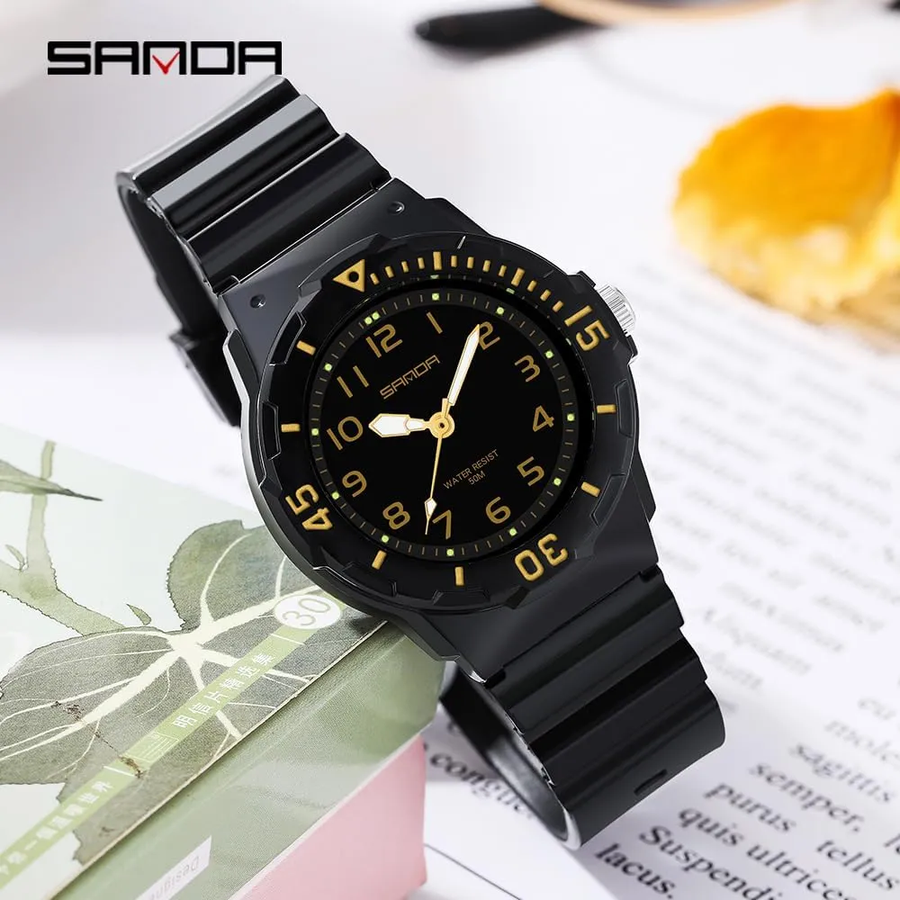 Ladies Wristwatch Gift Green Pink Blue Purple CARLIEN Women's boot Greek Sport Nurse Minimalist Waterproof Luminous Simple Quartz Watch Casual 