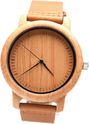 Leather Band for Men Casual Vintage Design with Maple Face for Everyday classify arrow Homoyoyo Natural Wooden Wrist Watch with 