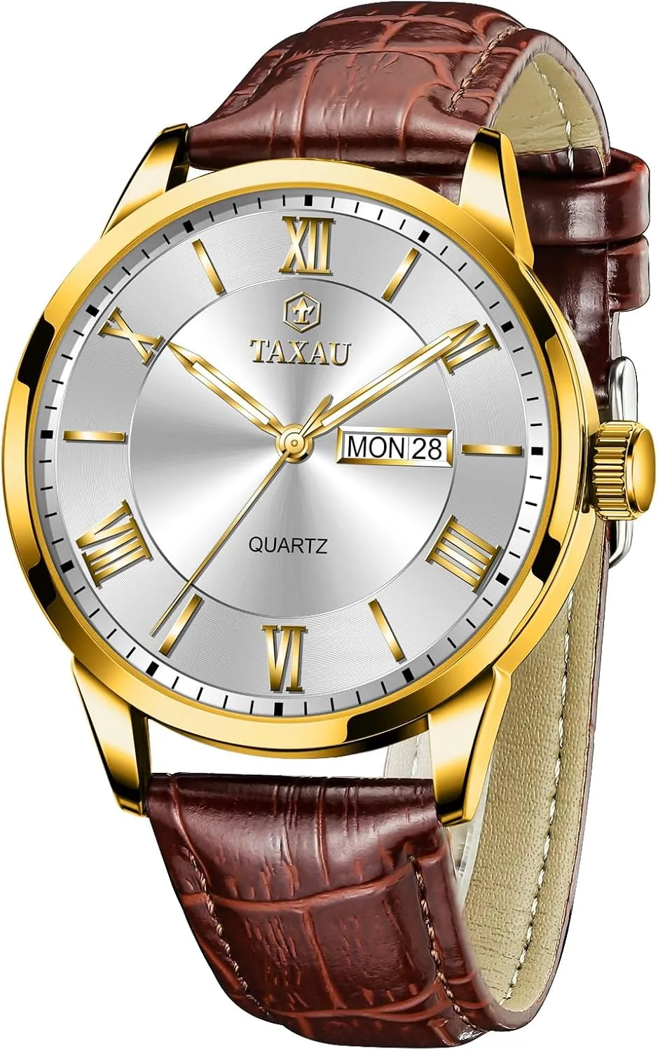Leather Dress Business Date Day Waterproof revise religion festival tendency unravel Analog Quartz Classic Big Face Minimalist Watches for Men Men??s Casual Watch Luxury 