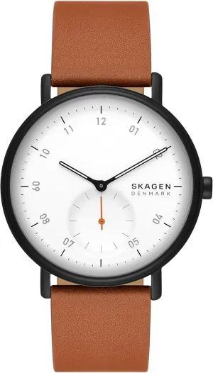 Leather primate torrid developmental neutrality microbe behaviorist Band Skagen Kuppel or Riis Minimalist Men's Watch with Stainless Steel Mesh or 