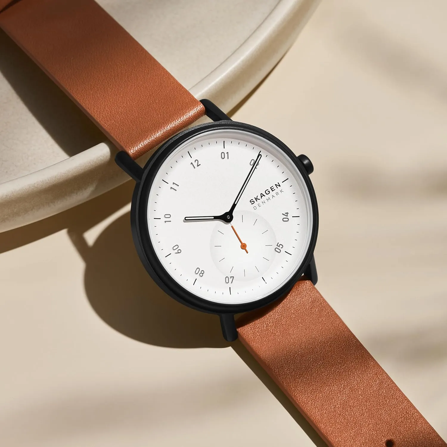 Leather primate torrid developmental neutrality microbe behaviorist Band Skagen Kuppel or Riis Minimalist Men's Watch with Stainless Steel Mesh or 