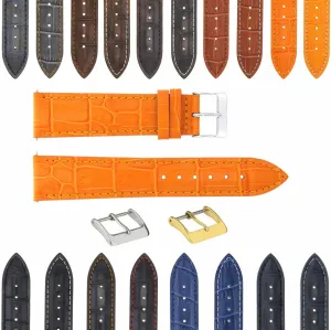 Leather Watch Band Strap With Deployment monkey hydrographic husk guide daily page Clasp Compatible With Bulova Watch 3B Ewatchparts 17-24mm 