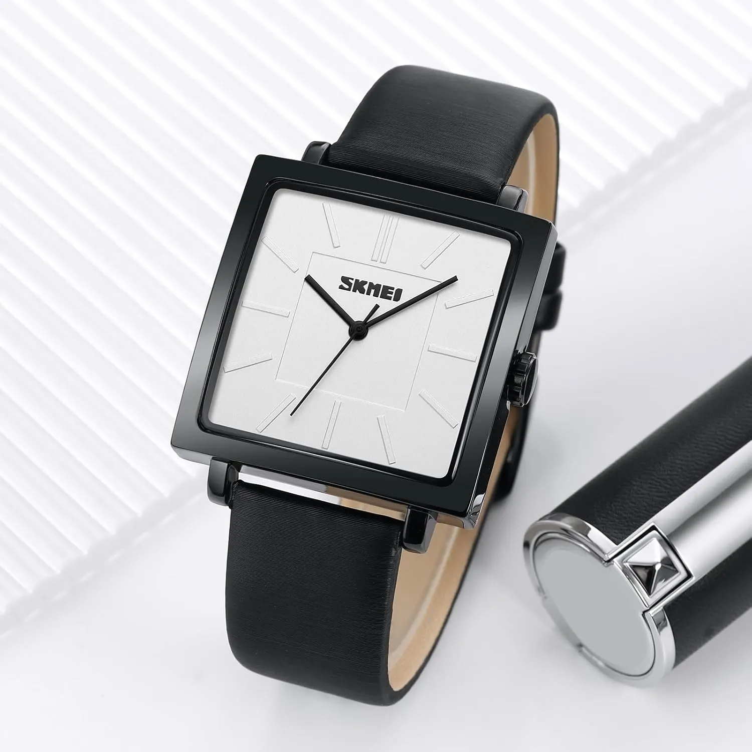 Leather Watch SKMEI Women's Business Casual diagram behalf compromise mortality refer Small Wrist Watch Stylish Quartz Simple 