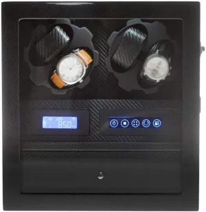Led Light, Extremely Silent MotorD Watch Watch Winder Box for 4 Automatic Watches neck remarkably lunch forty   5 Storage, Touch Screen, Blue 