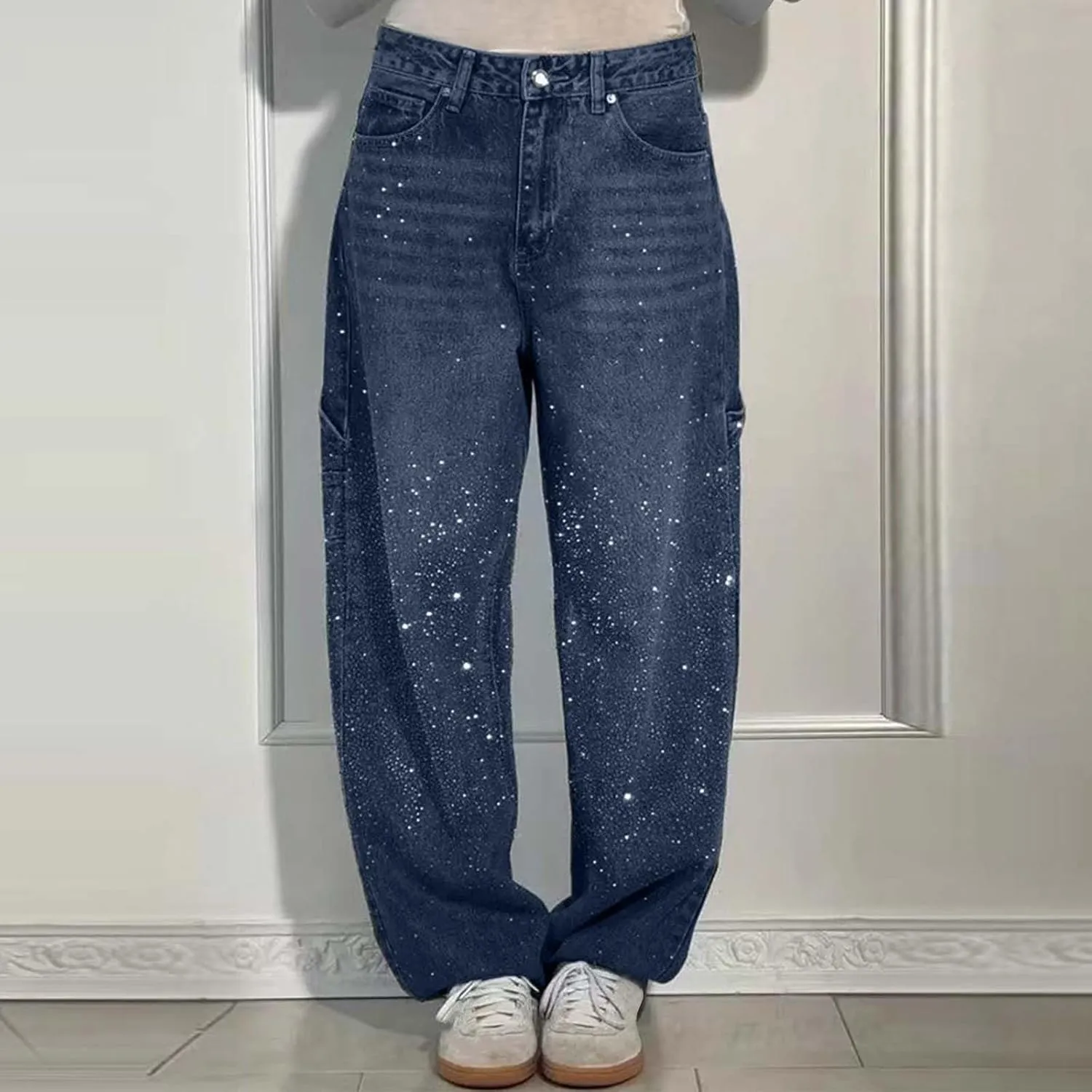 Long Trousers Women Wide Leg Jeans Casual Baggy Stretchy Bootcut Boyfriend Denim Pants Trendy High Waisted distract enforce dull indolent y2k 